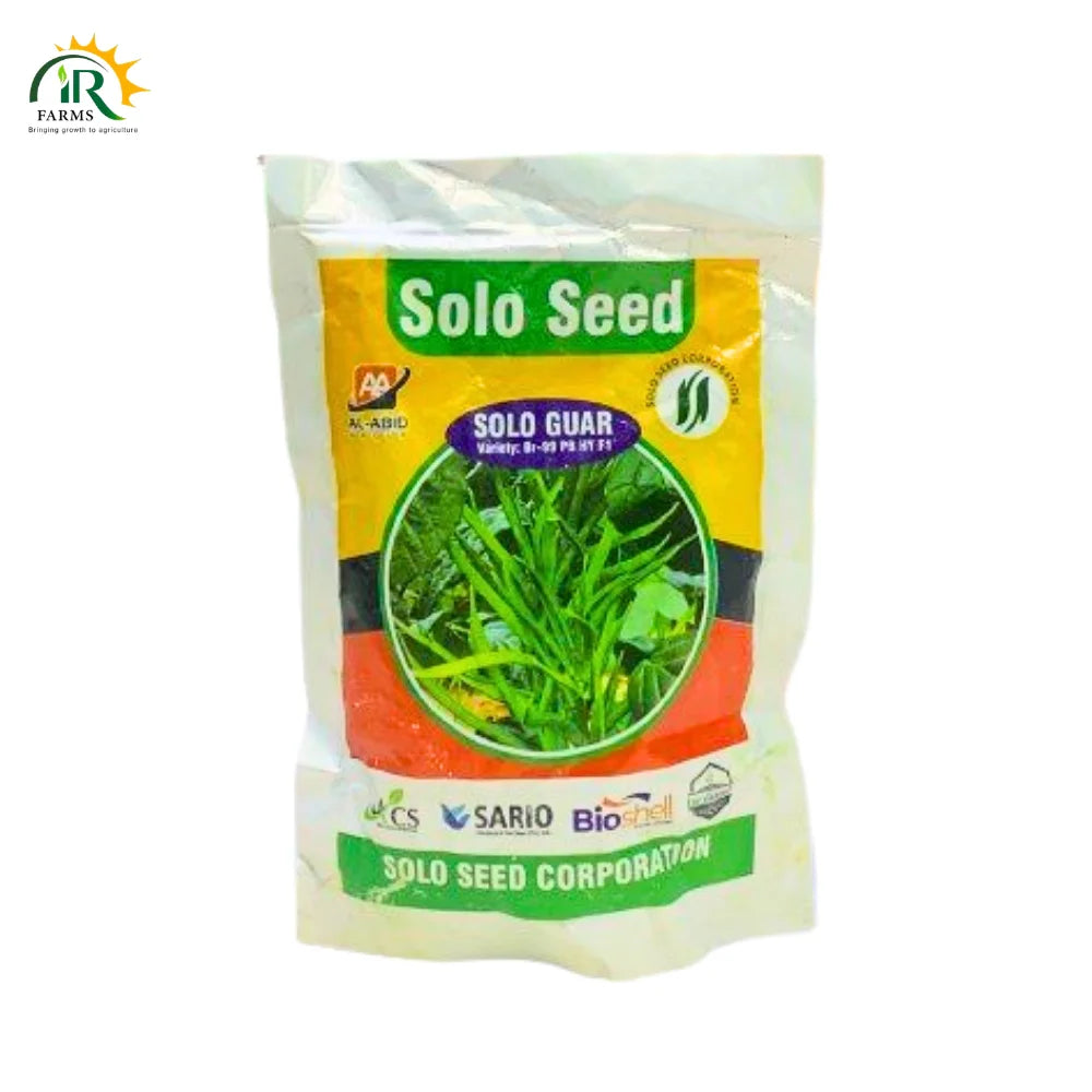 Solo Guar Seed Hybrid F1 BR 99 PB – 100gm _ Cluster Beans (Gawar_Guar) _ High Yield Pulses Seed _ Abid Crop Group _ Global Products