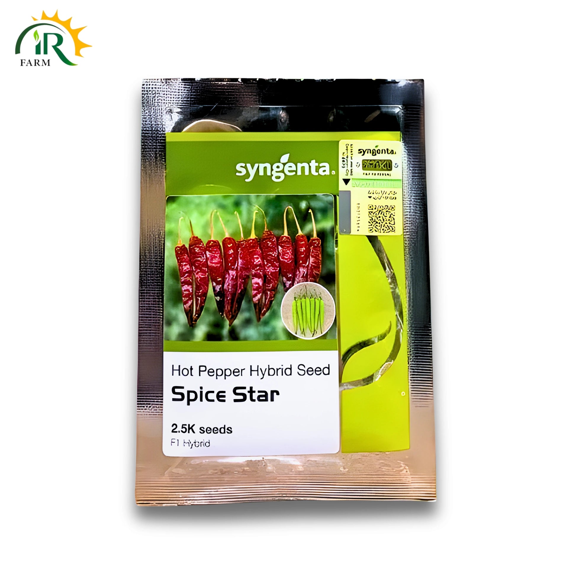 Spice Star Hot Pepper Hybrid Seeds (2500 seeds) by Syngenta – Early-Maturing, Maximum Yield Red Chilli.