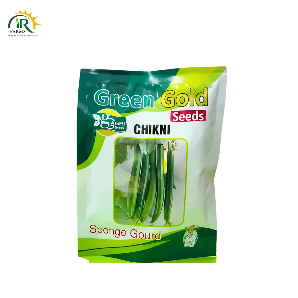 Sponge Gourd Chikni Seeds – 100gm _ High-Yield Hybrid Vegetable Seeds _ Green Gold