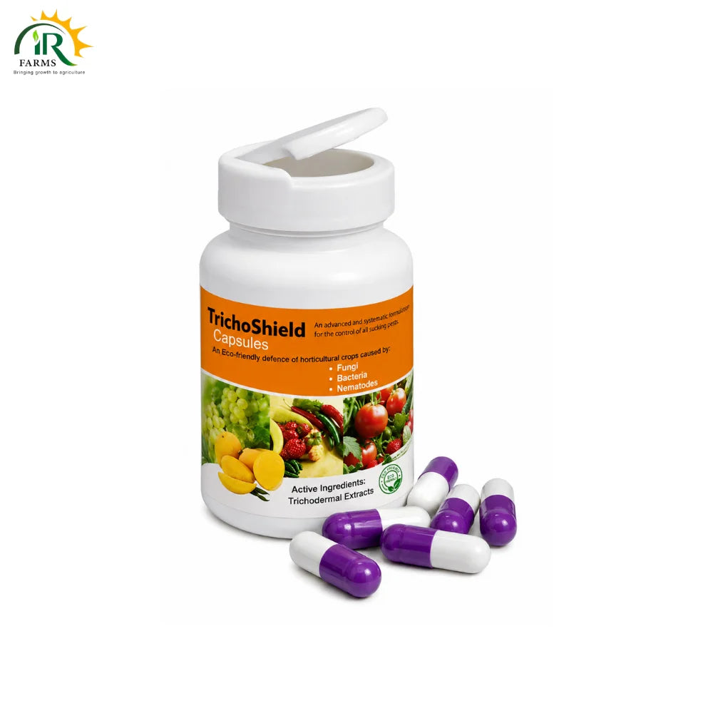 Tricho Shield – 60 Capsules | Trichoderma Bio Fungicide | Organic Control for Fungi