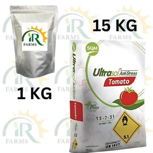 Ultrasol Anti Stress Tomato 1kg ( Part of 15kg Pack ) & 15kg Npk 13 7 31 + 3, 6mgo + TE Swat Agro Chemicals Antistress fertilizer