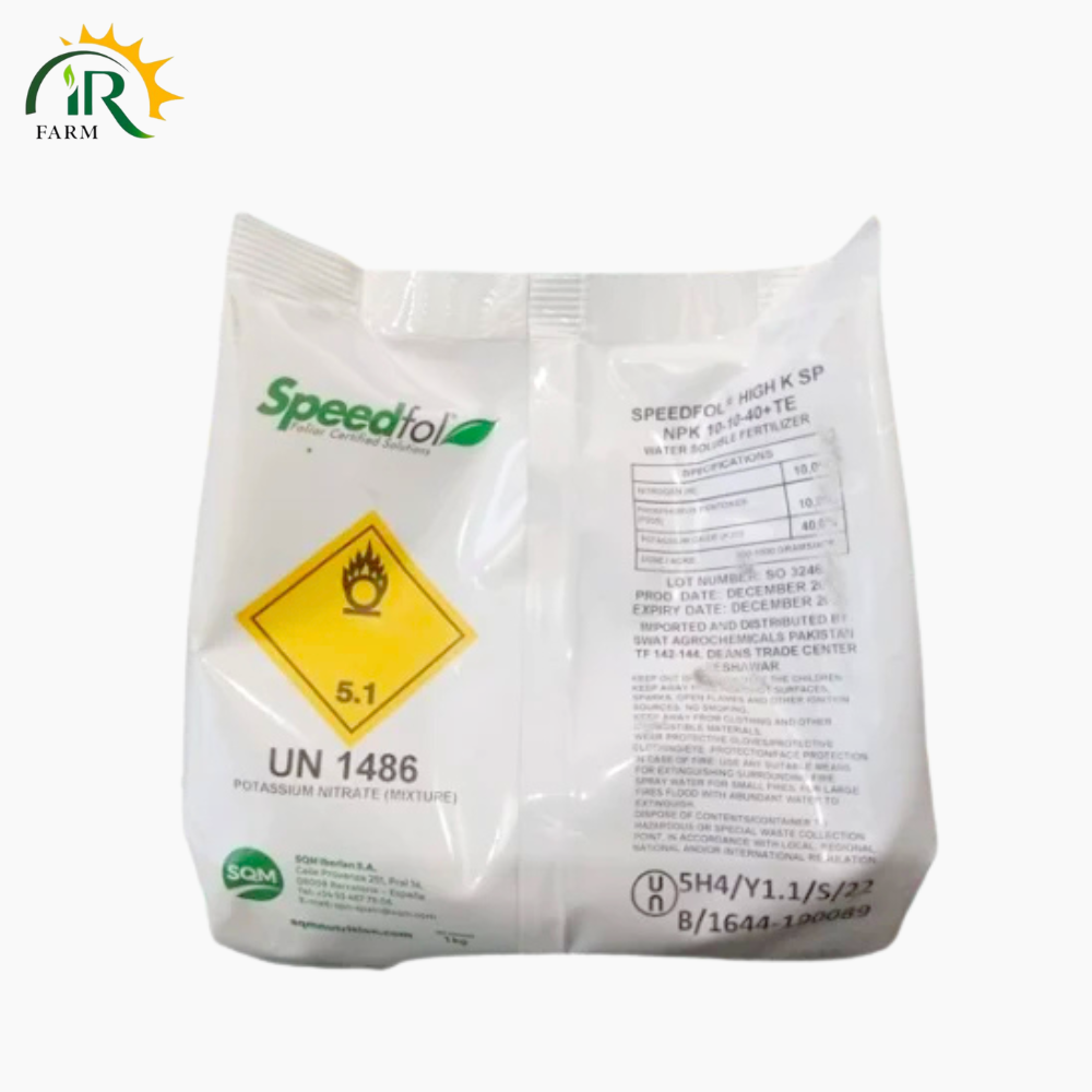 Speedfol K Speed Fol High K Sp Npk 10 10 40 + Te 1kg Soluble Fertilizer Sqm Swat Agro Chemicals Foliar Specialty Plant Nutrition Soluble Powder Sp Speedfol K Foliar Certified Solutions High Potash