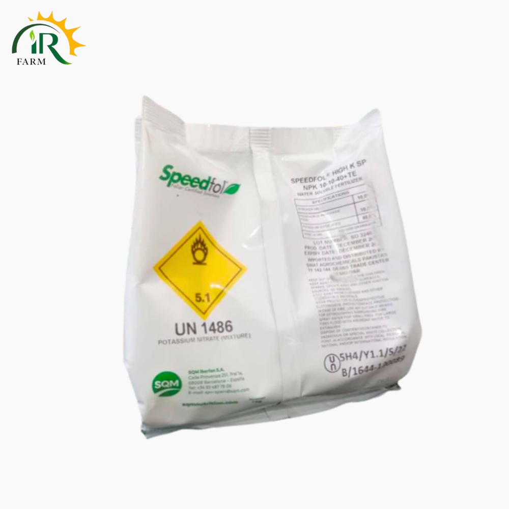 Speedfol K Speed Fol High K Sp Npk 10 10 40 + Te 1kg Soluble Fertilizer Sqm Swat Agro Chemicals Foliar Specialty Plant Nutrition Soluble Powder Sp Speedfol K Foliar Certified Solutions High Potash