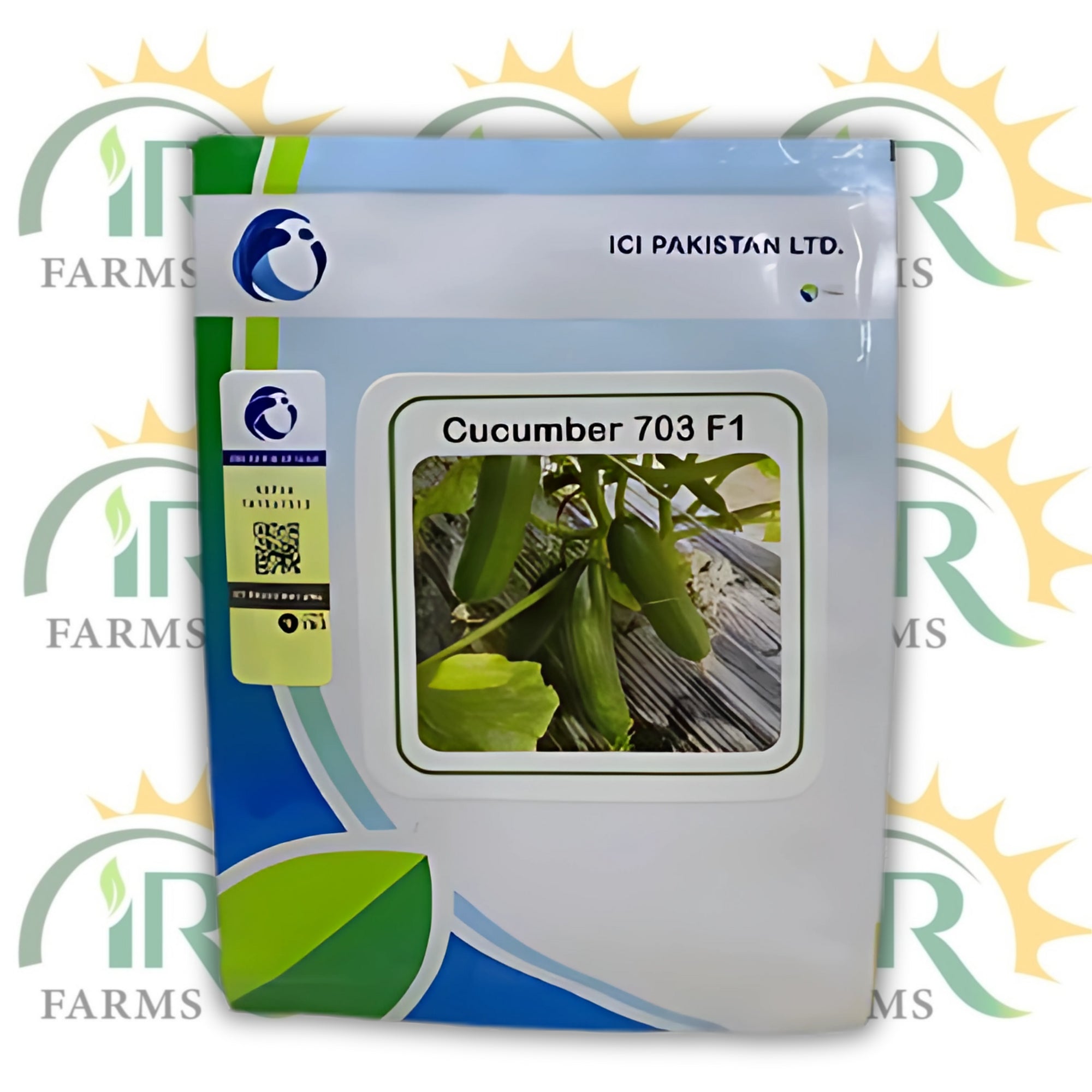 Advanta 703 F1 Hybrid Cucumber for kitchen gardening - Kheera Seeds - Imported Seeds- Excellent Germination - Healthy Vegetable 100Seeds ICI Pakistan Seeds ہائبرڈ کھیرا کا بیج parthenocarpic cucumber seeds