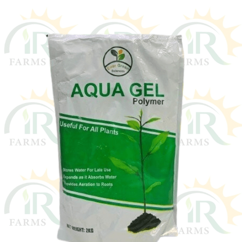 Aqua Gel Polymer 2KG Green Circle Useful for All Plants Stores Water for late Use expands as it absorbs water provides Aeration to Roots - IR Farm