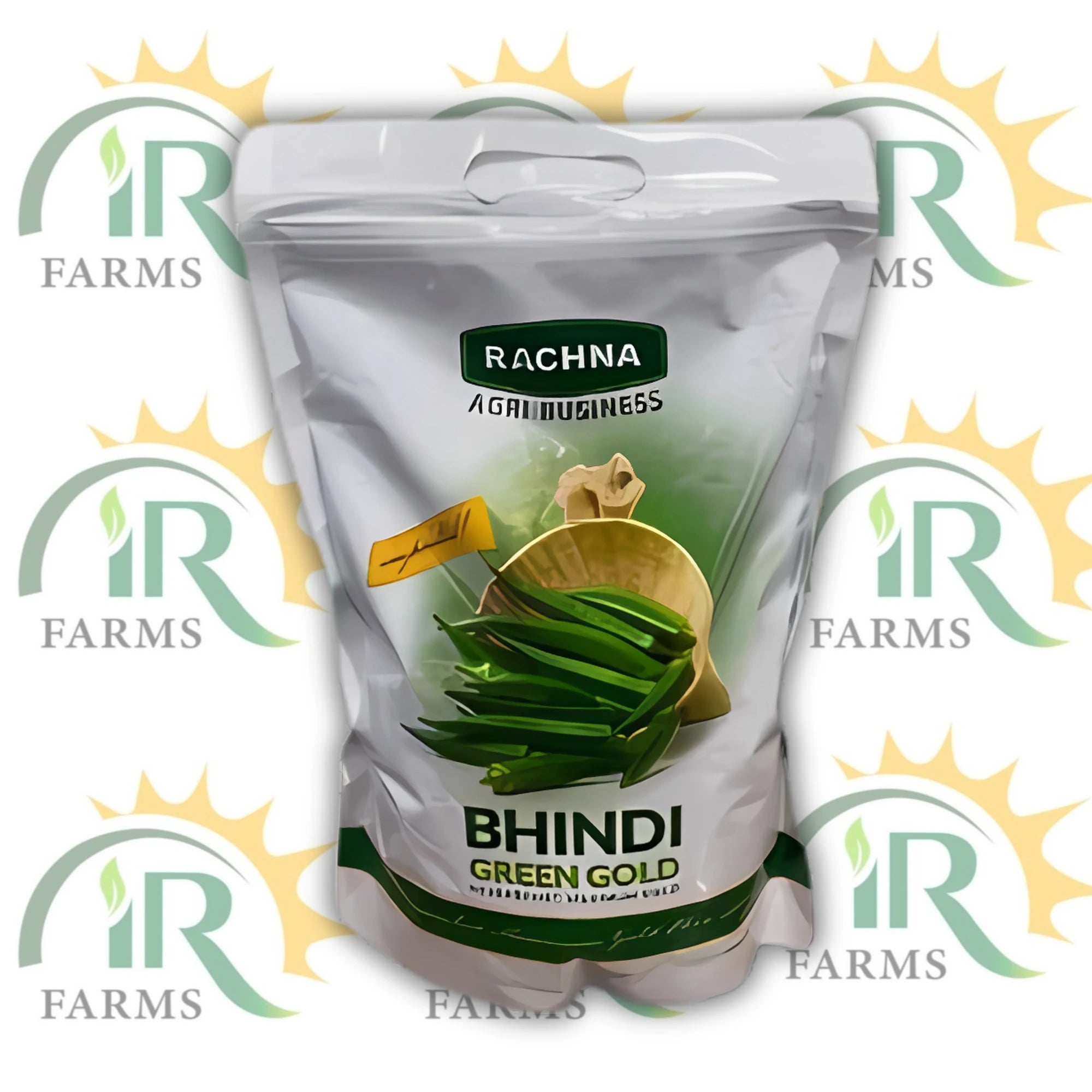 Bhindi Green Gold 1KG – Premium Okra (Lady Finger) Seeds for Maximum Yield | Rachna Seeds – Imported Quality