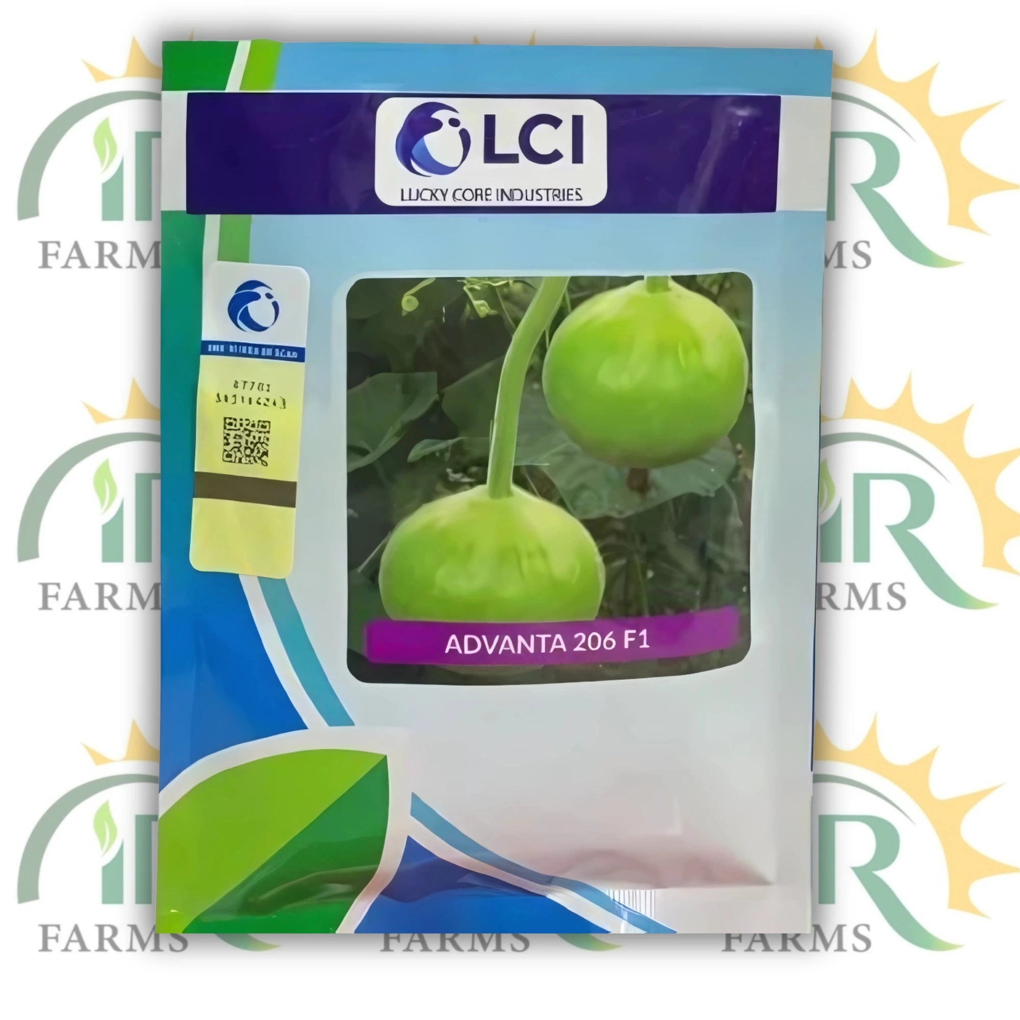Bottle Gourd Advanta 206 F1 ہائبرڈ بیج – 50 گرام | ICI پاکستان کی طرف سے زیادہ پیداوار والے کدو کے بیج