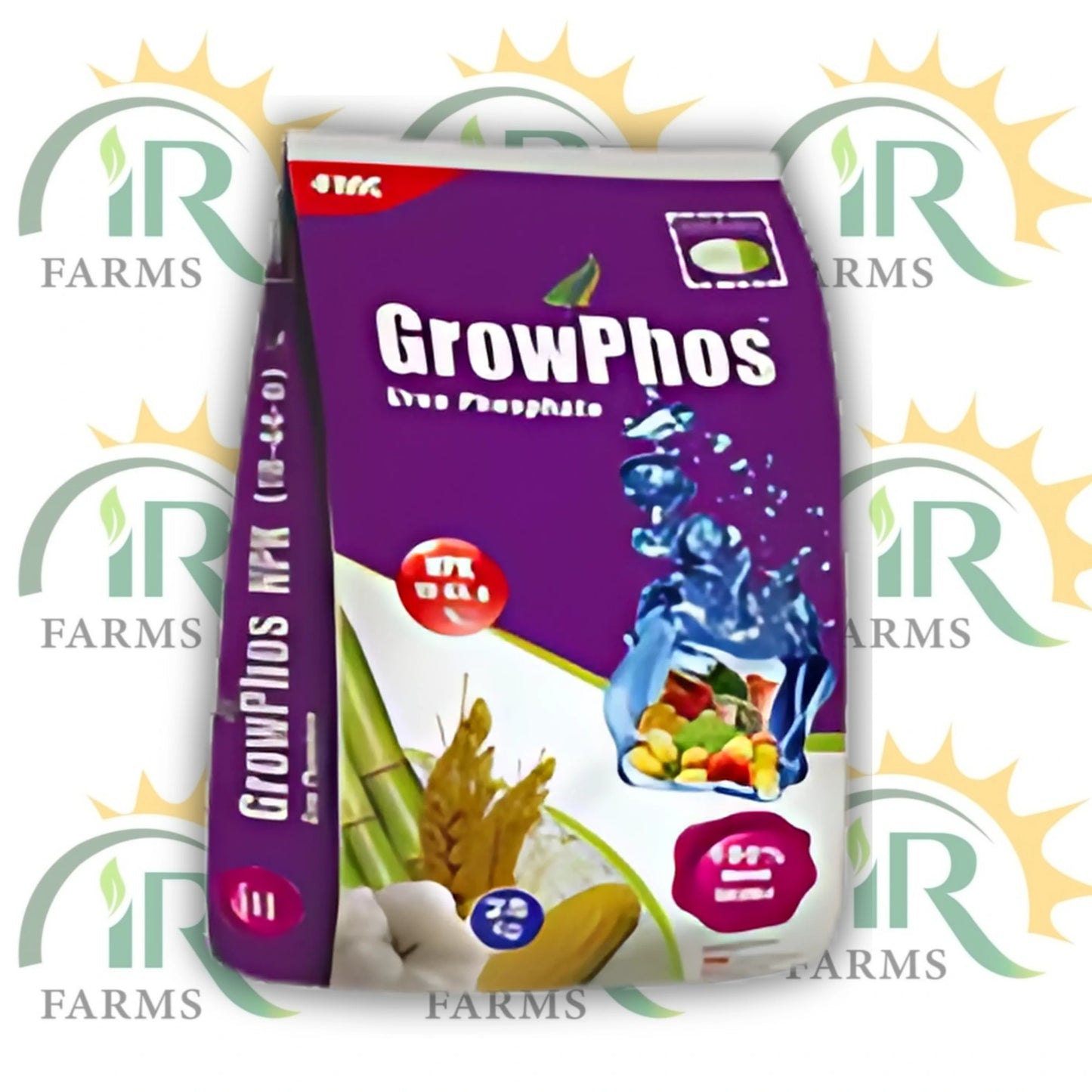 Growphos 25kg Fmc Fertilizer 18 : 44 : 0 Urea Phosphate Grow Phos Ph < 4 ایف ایم سی گروفوس