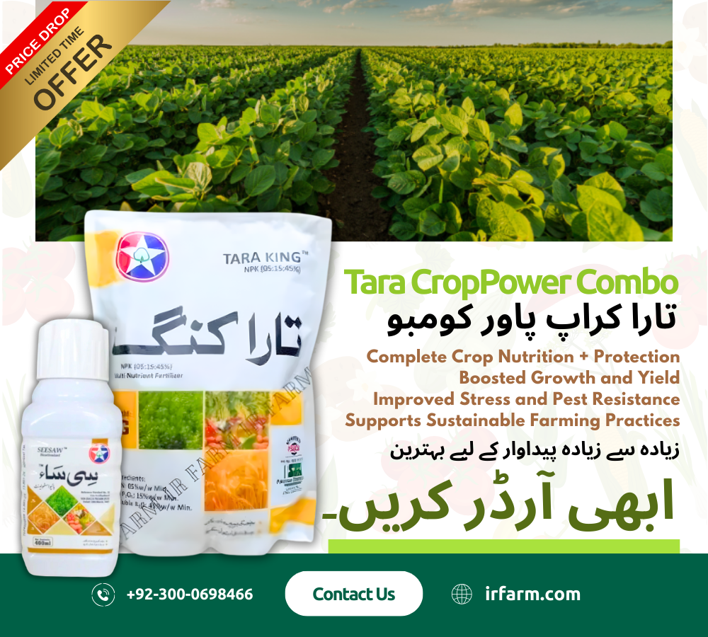 Tara King NPK (5:15:45) + Seesaw Bio-Stimulant 400ml Combo | Complete Crop Nutrition & Growth Booster