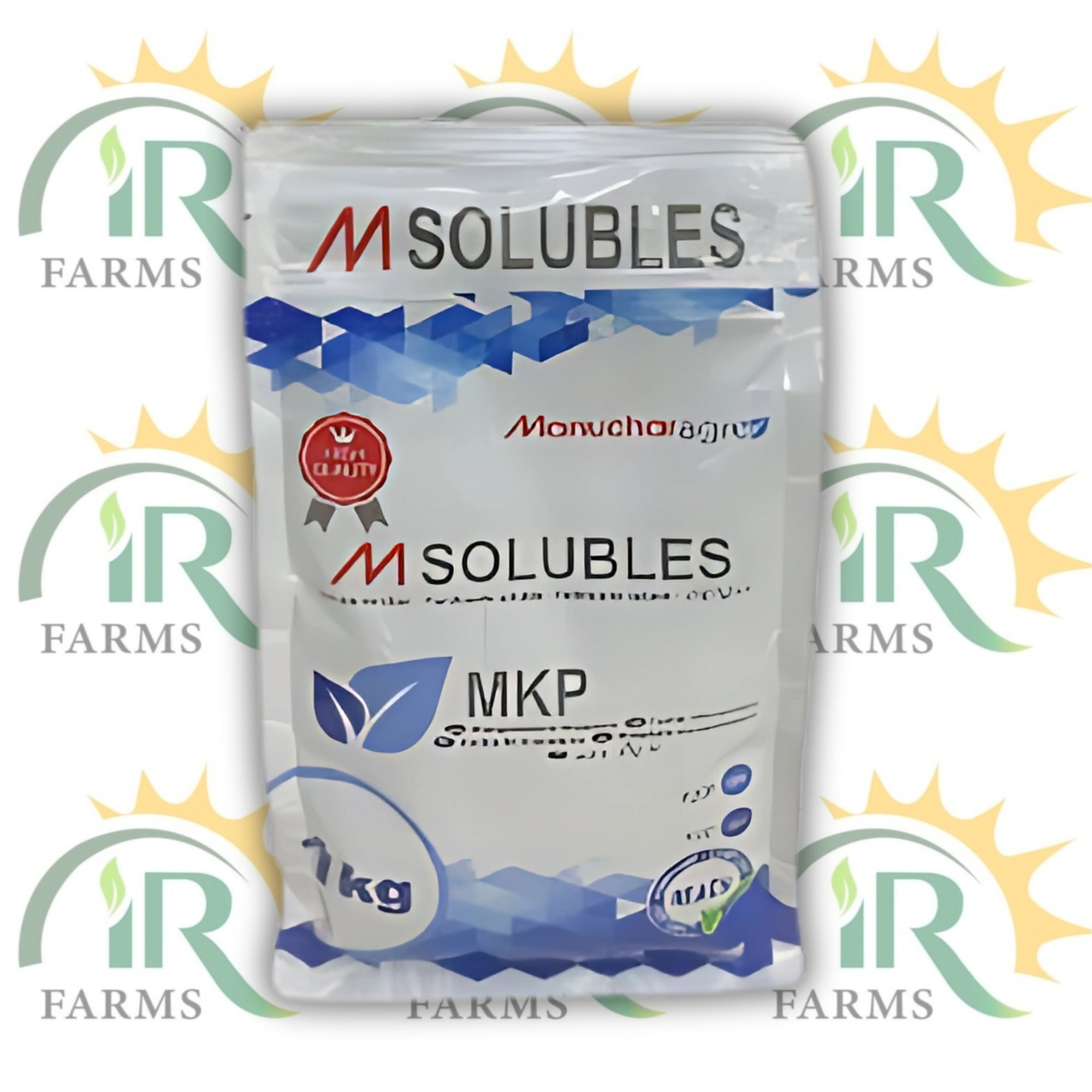 MKP 1kg Soluble Fertilizer | M Solubles by Manuchar Agro | Phosphorus 52% + Potash 34% | High Purity Imported Fertilizer