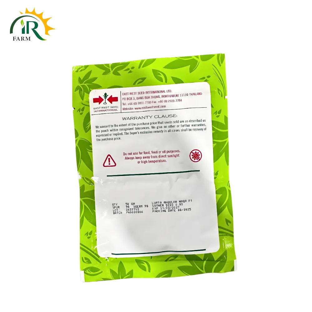 Naga F1 Ridge Gourd (Turai) Seeds 50gm - East-West Seed International Vegetable Seeds High Yielding Imported Tori Seed