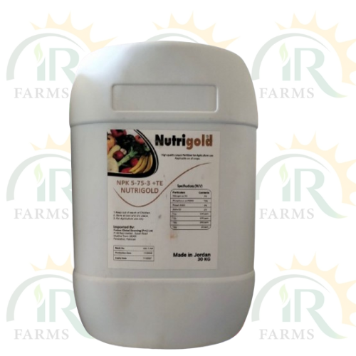 nutri gold liquid fertilier 30 kg NPK 5-75-3 + TE 