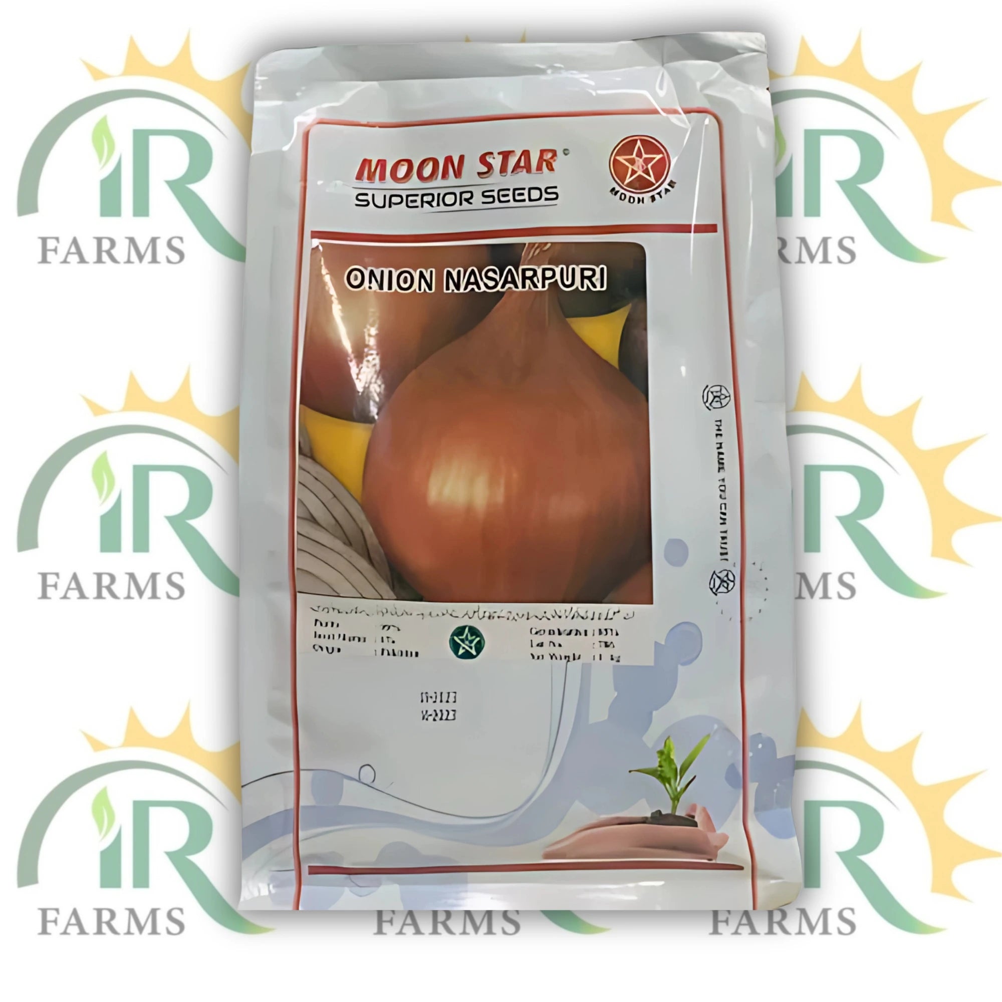 Onion Nasarpuri Seed 1kg – Original NP Variety | Moon Star Superior Seeds