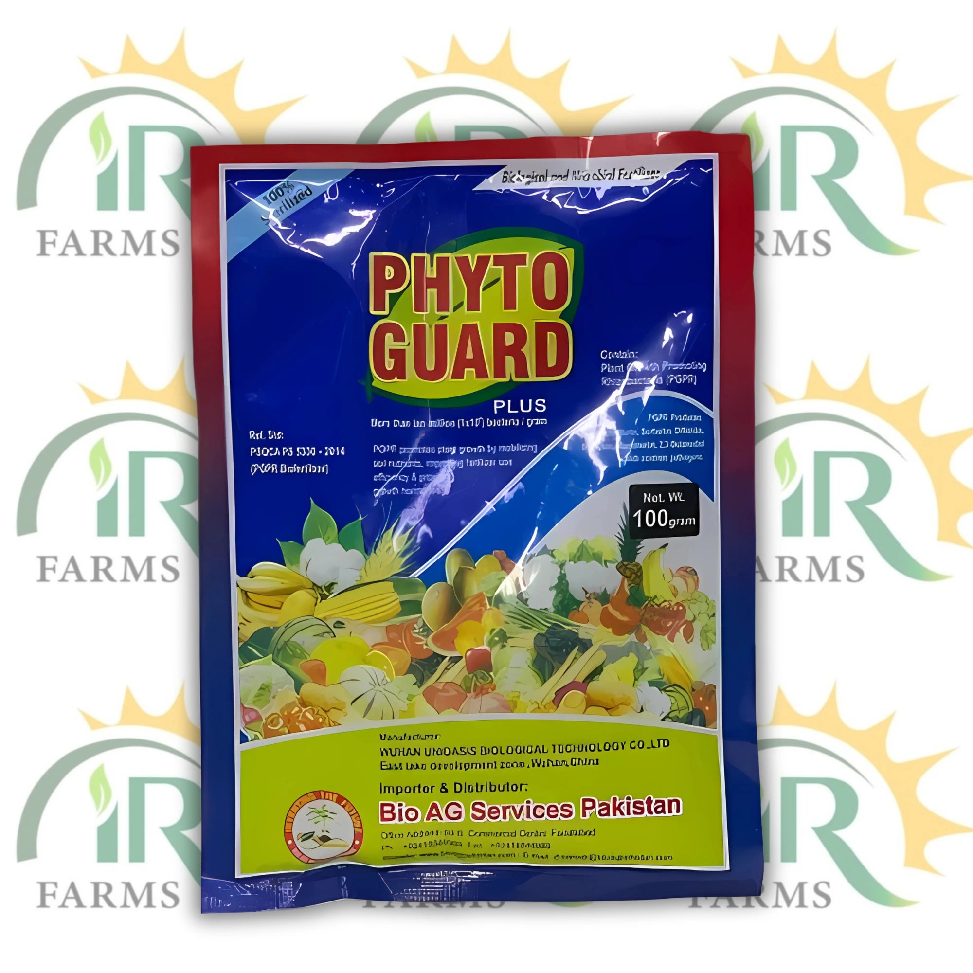 Phyto Guard Plus 100gm – PGPR Bio Fertilizer | 10⁷ Rhizobacteria/Gram | Bio Ag Services