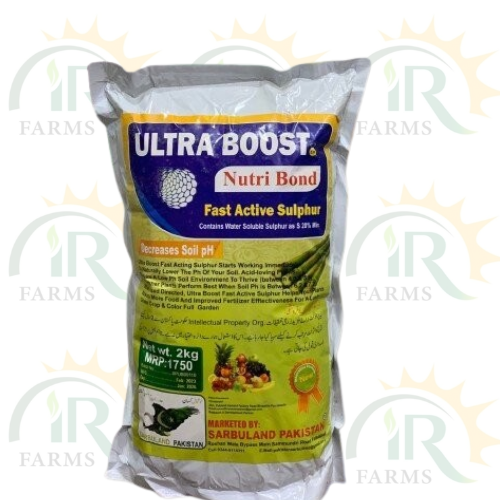 Ultra Boost Nutri Bond 2kg Fast Acting Sulphur Decreases Soil PH Sarbuland Pakistan IR Farm