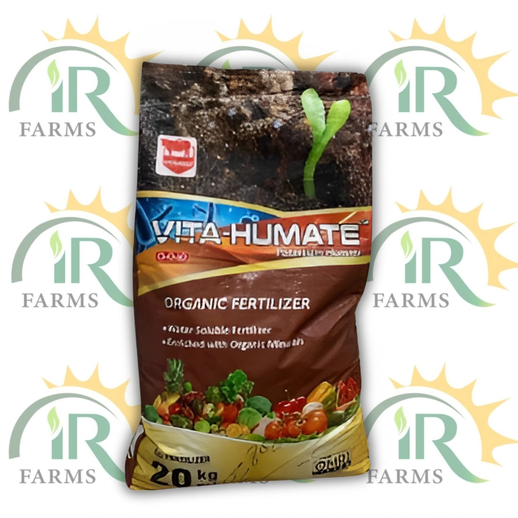 Vita Humate 20KG – Potassium Humate + 10% K₂O | Soil Conditioner & Fertility Booster